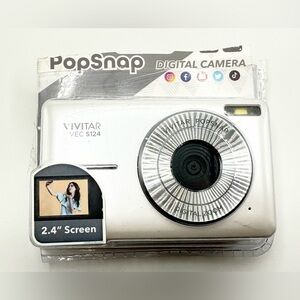 Vivitar popsnap vec S124 digital camera 2.4” screen open box see photos